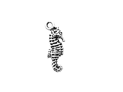 Sterling Silver Seahorse Charm with Jump Ring