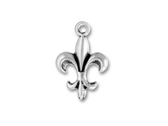Sterling Silver Fleur-De-Lis Charm with Jumpring 
