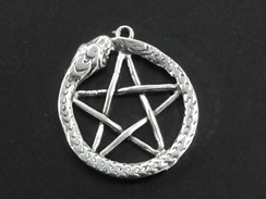 Sterling Silver Star with Snake
