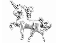 Sterling Silver Unicorn Pendant 3 Dimensional