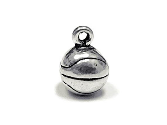 Sterling Silver 3D Basketball Charm 2.8gm