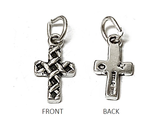 Sterling Silver Cross charm "With Jump Ring"
