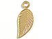 12mm Gold-Filled Leaf Charm (Right Orientation)