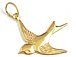 Gold-Filled Dove Charm