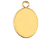 10x8mm Gold-Filled Flat Oval Charm