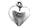 Sterling Silver Puff Heart Charm Bulk Pack of 100 
