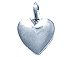 Sterling Silver Plain Heart Charm 