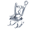 Sterling Silver Rocking Chair Charm 
