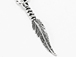 Sterling Silver Feather Double Sided Charm with Jumpring