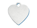 Sterling Silver Flat Polished Engravable Heart Charm Bulk pack of 50