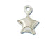 Sterling Silver puffed star charm