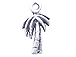 Sterling Silver Palm Tree Charm with Jump Ring