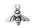 Sterling Silver Honey Bee Charm with Jump Ring