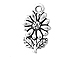 Sterling Silver Flower Charm with Jump Ring