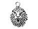 Sterling Silver Lion Head Charm with Jump Ring