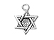 Sterling Silver Star of David Charm with Jump Ring