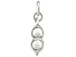Two Peas in a Pod Charm Silver Plated Bronze Charm 