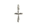 Sterling Silver Swirl Cross Charm with Jumpring