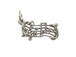Sterling Silver Music Staff Charm with Jumpring