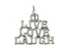 Sterling Silver Live, Love, Laugh Charm with Jumpring