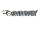 Sterling Silver Army Charm with Jumpring