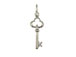 Sterling Silver Key To The Heart Charm with Jumpring