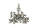 Sterling Silver Middle Sister Charm with Jumpring