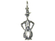 Sterling Silver Cowboy Charm with Jumpring