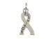 Sterling Silver Cancer "Survivor" Awareness Ribbon Charm with Jumpring