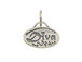 Sterling Silver Oval with Diva Charm with Jumpring