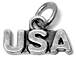 Sterling Silver USA Charm with Jumpring