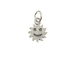Sterling Silver Sun with Smiley Face Charm with Jumpring