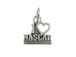 Sterling Silver I Love Nazca Charm with Jumpring