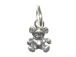 Sterling Silver Teddy Bear Charm with Jumpring