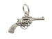 Sterling Silver Gun Six Shooter Charm with Jumpring