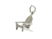 Sterling Silver Adirondack Chair Charm with Jumpring