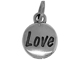 Sterling Domed Message Charm - LOVE