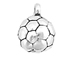 Sterling Silver Soccer Ball Charm 