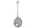 Sterling Silver Tennis Racket with Ball Charm 