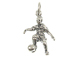 Sterling Silver Soccer Player Charm 