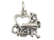 Sterling Silver Love To Cheer Charm with Jumpring