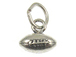 Sterling Silver Football Charm with Jumpring