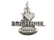 Sterling Silver I Love Football Charm with Jumpring