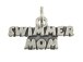 Sterling Silver Swimmer Mom Charm with Jumpring