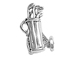 Sterling Silver Golf Cart Sterling Silver Charm
