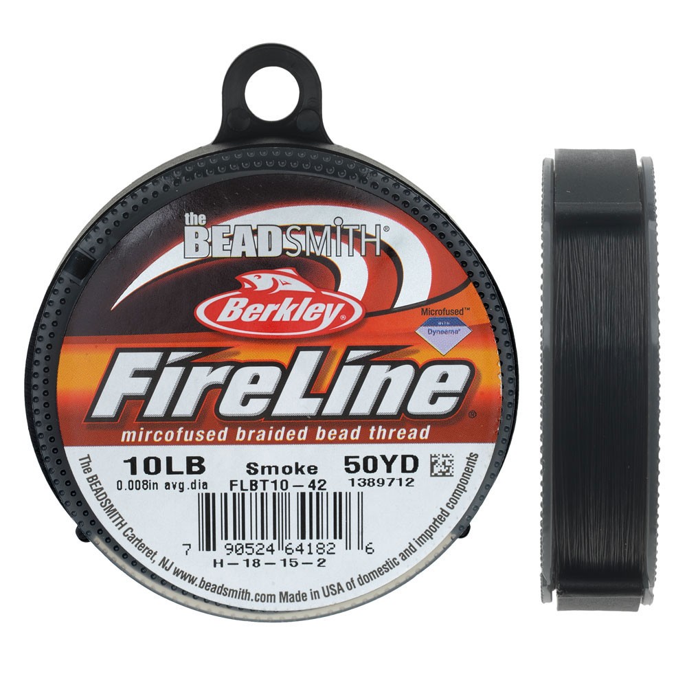 FL10SG50 FireLine 10LB Smoke Grey-50yd Spool: Beadwholesaler.com, Wholesale Beads & Supplies, Jewelry Components & Findings