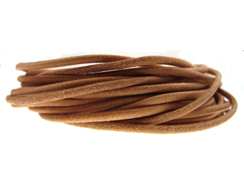 5 Meters - 1.5mm Round Natural Greek Leather Cord
