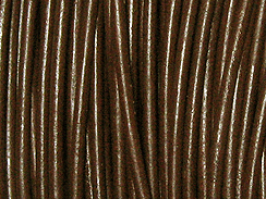 100 Meters - 1.75mm Round Brown Finest Greek Leather Cord 