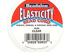 25 meters - 0.5mm Round Clear Elasticity Cord Spool by Beadalon