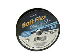 100 Feet - Soft Flex .014 inch FINE 21 Strand Wire  Black